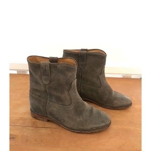 Isabel Marant Crisi boot, ankle in grey suede 39